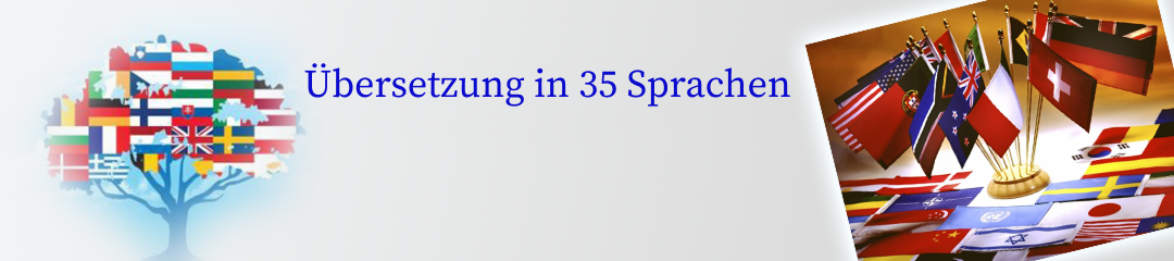 Übersetzung in 35 Sprachen